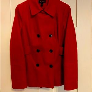 VINTAGE Victoria Secret Red pea Coat